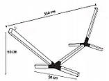 Гамак W24 на дерев'яному каркасі 330 см, фото 4