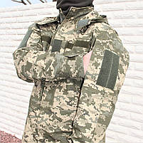 Кітель демісезонний піксель Тактичний з тканини РИП СТОП вологостійка куртка для військових, фото 6