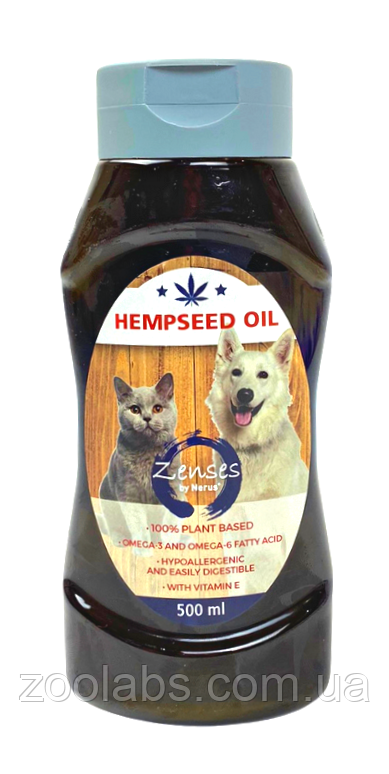 Олія із насіння коноплі для собак | Zenses by Nerus Hempseed Oil  500 мл