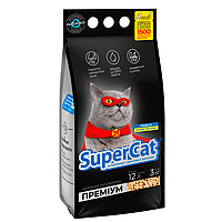 Super Cat Премиум Черный 3 кг Наполнитель для кошачьего туалета древесный