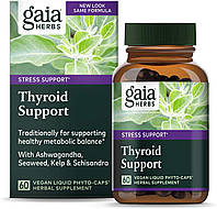 Специальный продукт Gaia Herbs Thyroid Support 60 капсул (4384304367)