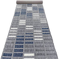 Доріжка в кухню, ширина 67 см, на латексі, гумова основа, сірий колір, абстракція. FLEX Plus 59529/176