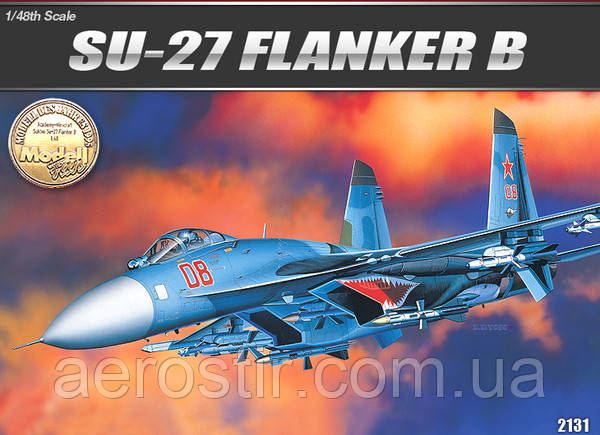 SU-27 FLANKER B 1/48 Academy 12270, фото 1