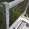Стіл для пікніка 120х60 см + 4 стільці, з посиленими ніжками, отвір для встановлення парасольки, фото 4