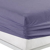 Простынь трикотажная на резинке спальное место 140 x 200 см Цвет Фиолетовый