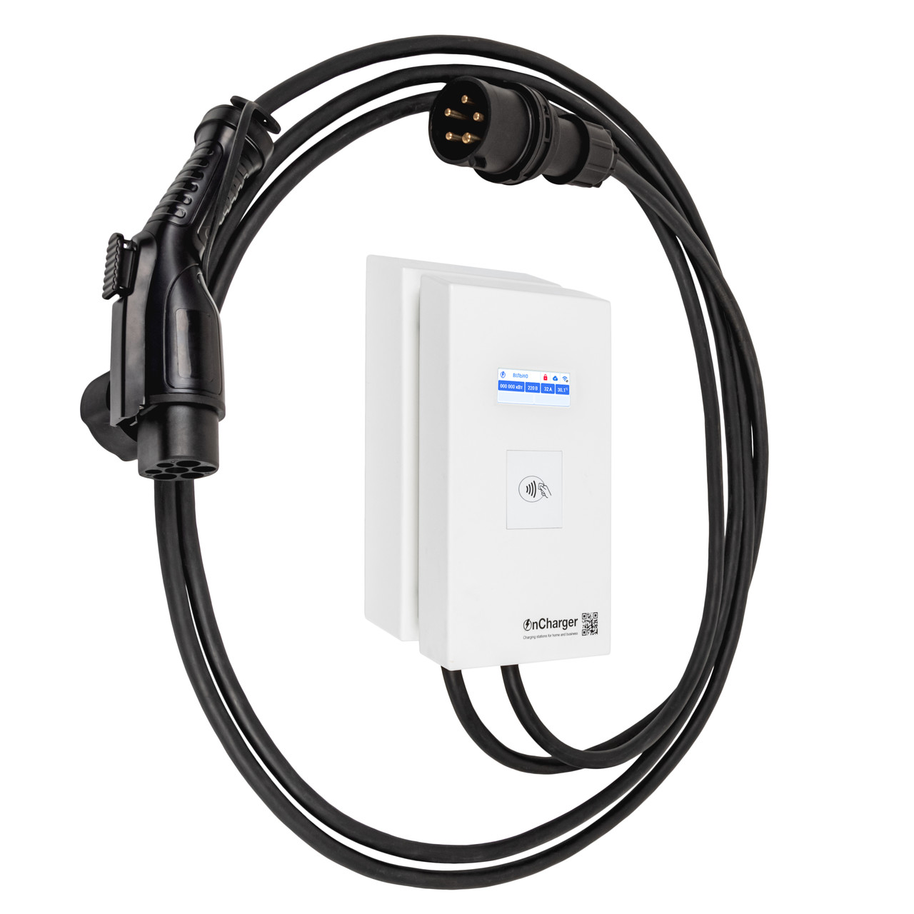 OnCharger GBT 32A WIFI NFC Зарядна станція для електромобілів (OC1P-32A-GBT)