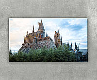 Картина замок Хогвартс Гарри Поттер волшебное место на фоне леса