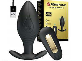 Розкішний анальний вібратор із дистанційним керуванням PLUG sex Силіконова анальна пробка Pretty Love