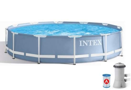 Каркасний басейн Intex 26712 з фільтр насосом 366*76 см
