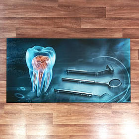 Інтер’єрна картина для стоматологічного кабінету Зуб та Інструменти