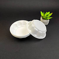 Тарілка креманка одноразова пластикова біла, 250 мл/100 шт