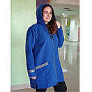 Кардиган-пальто великого розміру Гейла синій, фото 2