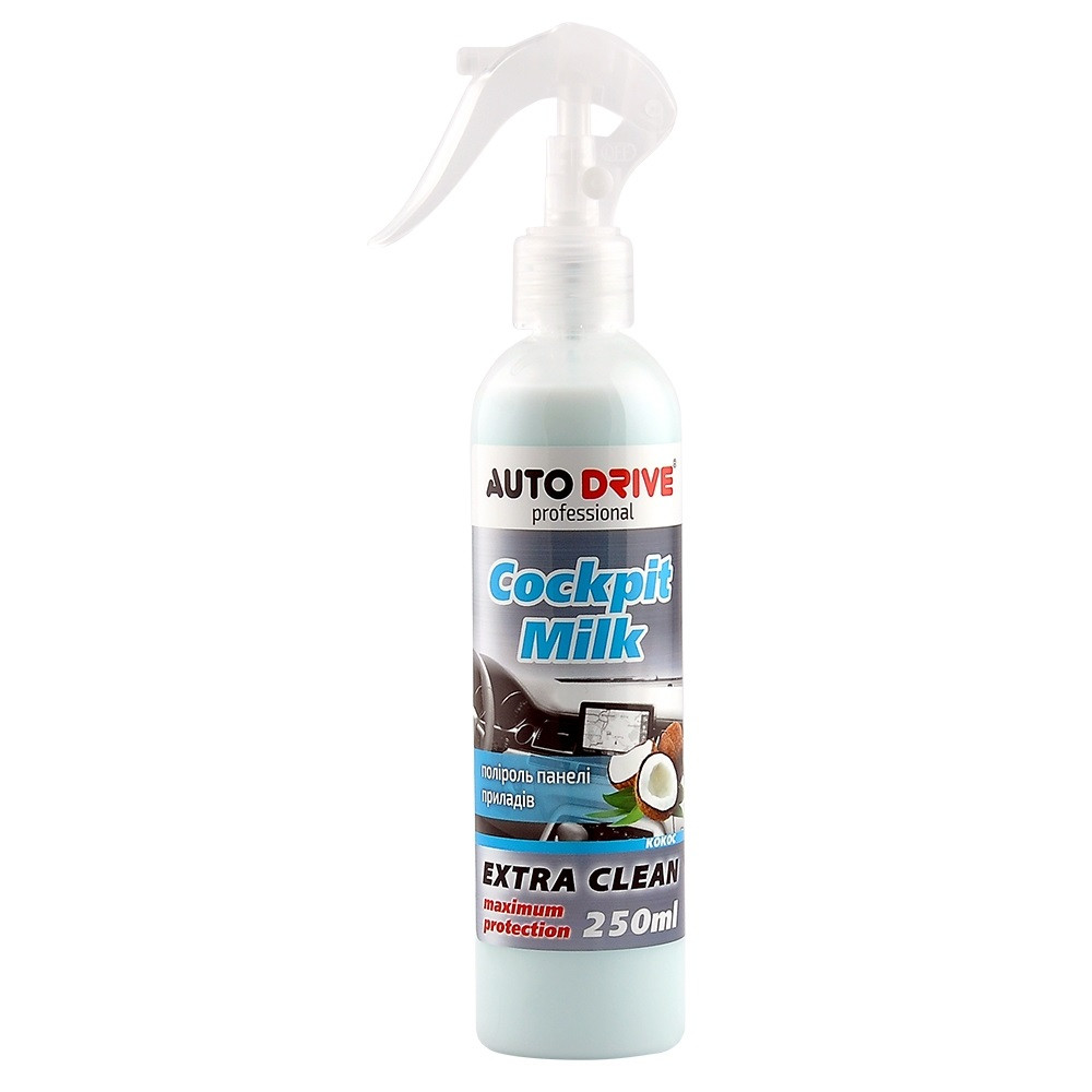 Поліроль-молочко Auto Drive Cockpit Milk Кокос 250ml (24шт/уп)