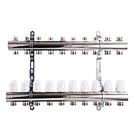 Коллектор с регуляторами и креплением ECO 001С 1 на 10 выходов