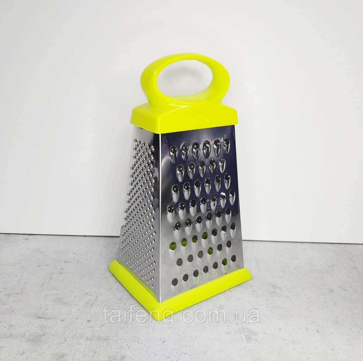 Тертка 4-гранна сріблястий/ салатовий A-PLUS 1011