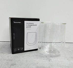 Склянка Thermo 400 мл із подвійним дном Lessner 11301-400, фото 1