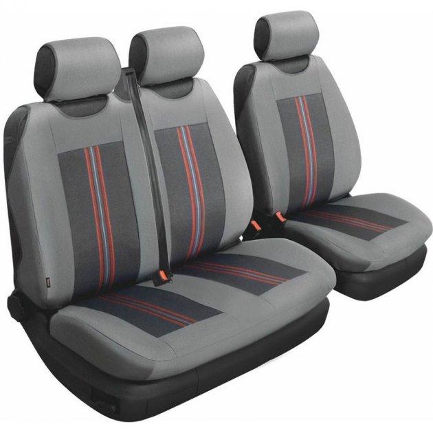 Чохли універсал Beltex Comfort сірий,к-т 2+1шт.тип А зі вставк. ориг.тканин,без підголовників