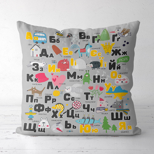 Подушка декоративна Soft Алфавіт 45x45 см (45PST_22S002)