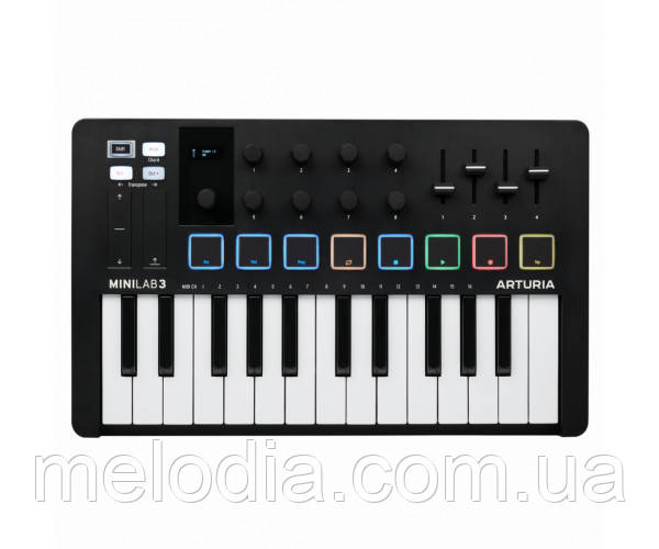 MIDI-клавиатура MIDI-клавіатура Arturia MiniLab 3 Black Edition (ID ...