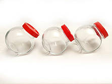 Набір банок 3 шт "Bella" 200 мл червоні 80386 Pasabahce, фото 2