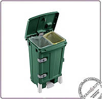 Контейнер для мусора 90л OPEN-UP зеленый (5705)