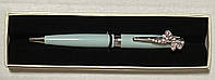 Ручка шариковая в подарочном футляре корпус бирюзовый 0,7 мм