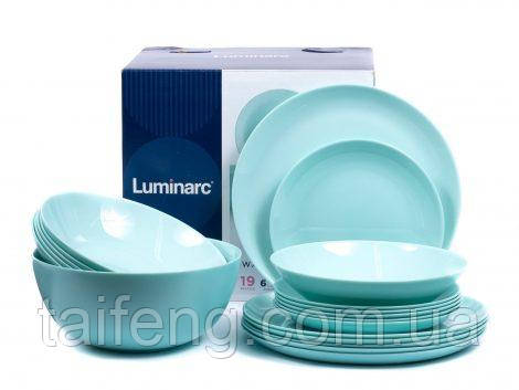 Сервіз столовий Luminarc Diwali Light Turquoise 19 предметів 2947 LUM
