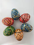 Набор писанок деревянных ручной работы 6 шт., фото 2