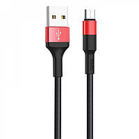 Кабель Hoco X26 Micro USB (1m) кабель юсб микро юсб 1 метр 18 ватт быстрая зарядка 2.4А