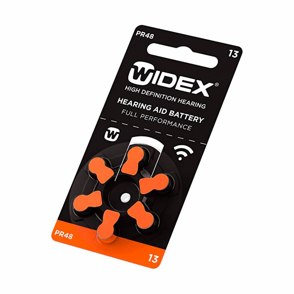 Батарейки для слухових апаратів Widex 13 (6 шт)