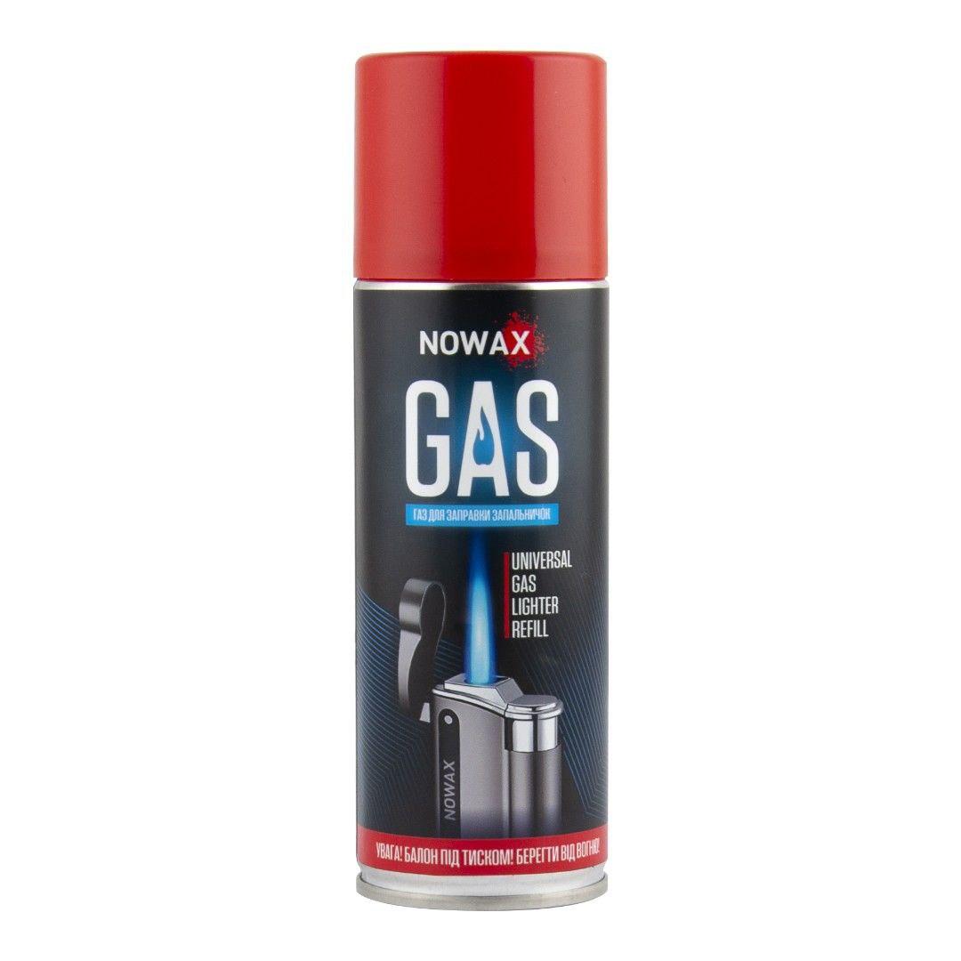 Газ для заправки всіх типів багаторазових запальничок ʺGASʺ, TM NOWAX, 300 мл (12шт/уп)
