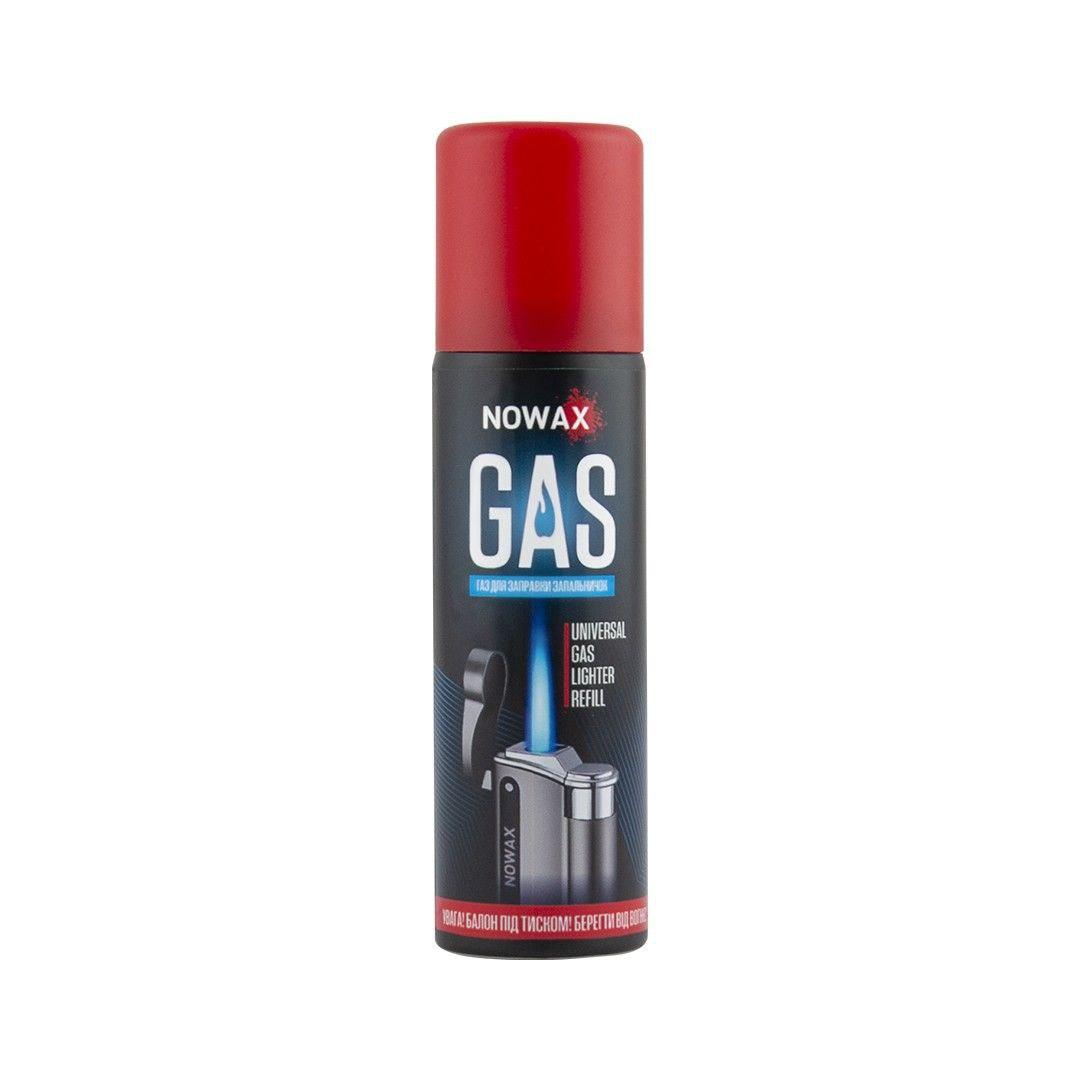 Газ для заправки всіх типів багаторазових запальничок ʺGASʺ, TM NOWAX, 200 мл (12шт/уп)