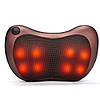 Інфрачервона масажна подушка (31х10х19 см) Massage pillow 8028 / Роликовий масажер-подушка для шиї в авто, фото 3