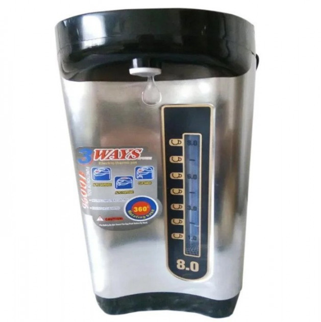 Уцінка! Термопот електричний чайник-термос Reinberg RB-630 8 л 2000W Steel, фото 1