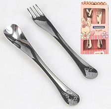 Набір дитячих столових приборів 2 шт Baby Le Petit pink Tramontina 66973/015