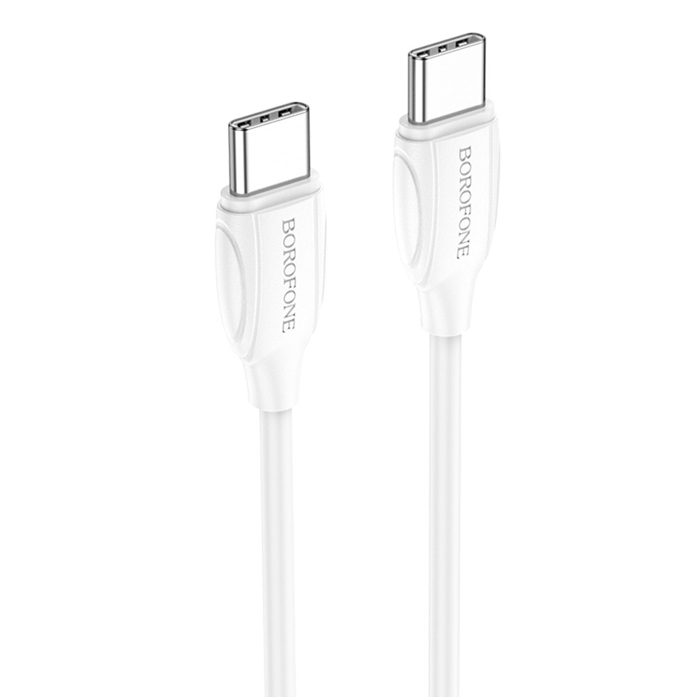 Data-кабель Borofone BX19 Type - Type-C PD 60W 3A 1m, White, фото 1