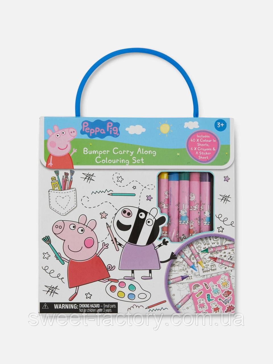 Розмальовка Peppa Pig з стикерами та Crayons, фото 1