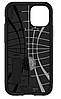 Протиударний бампер чохол Spigen Slim Armor Black для телефона Apple iPhone 12 Mini, фото 7