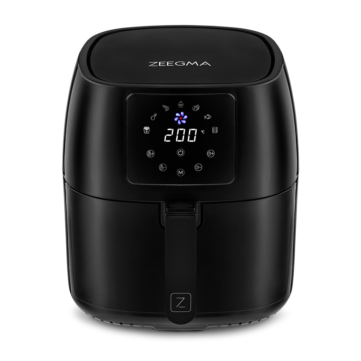 Аерогриль, Аерофритюрниця мультипіч сенсорна Zeeegma Knapper PRO Black 1400 Вт