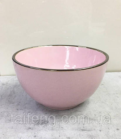 Салатник круглий 690 мл Рожевий Limited Edition Royal JH4422-1, фото 1