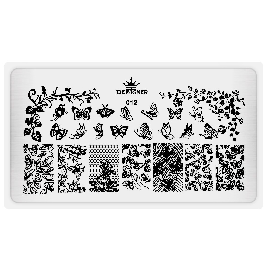 Пластина для стемпінгу Designer №12 (12*6 см)