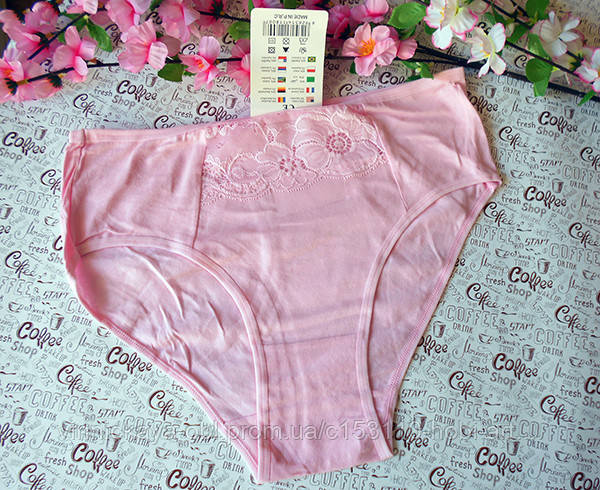 Трусики батальні рожеві XXL (3235)