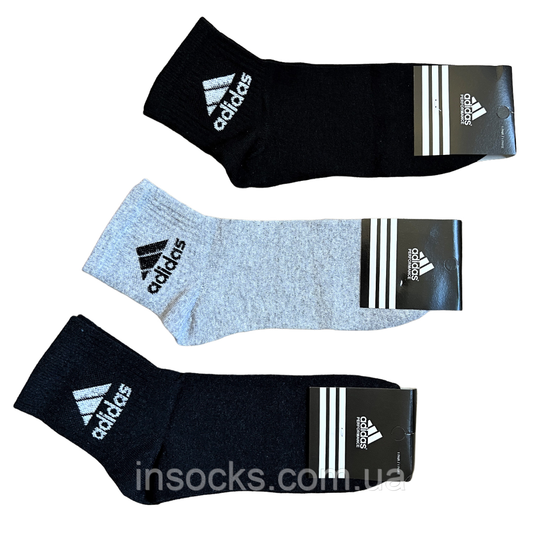 Шкарпетки чоловічі "Adidas". 40-44р. Середньої висоти, теніс, демісезонні.