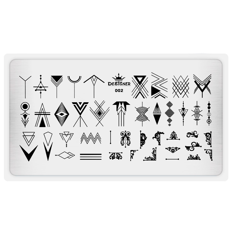 Пластина для стемпінгу Designer №2 (12*6 см)
