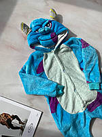 Пижама кигуруми для мальчика бык Голубое 2620 Bambini, Голубой, Унисекс, Весна Осень, 85