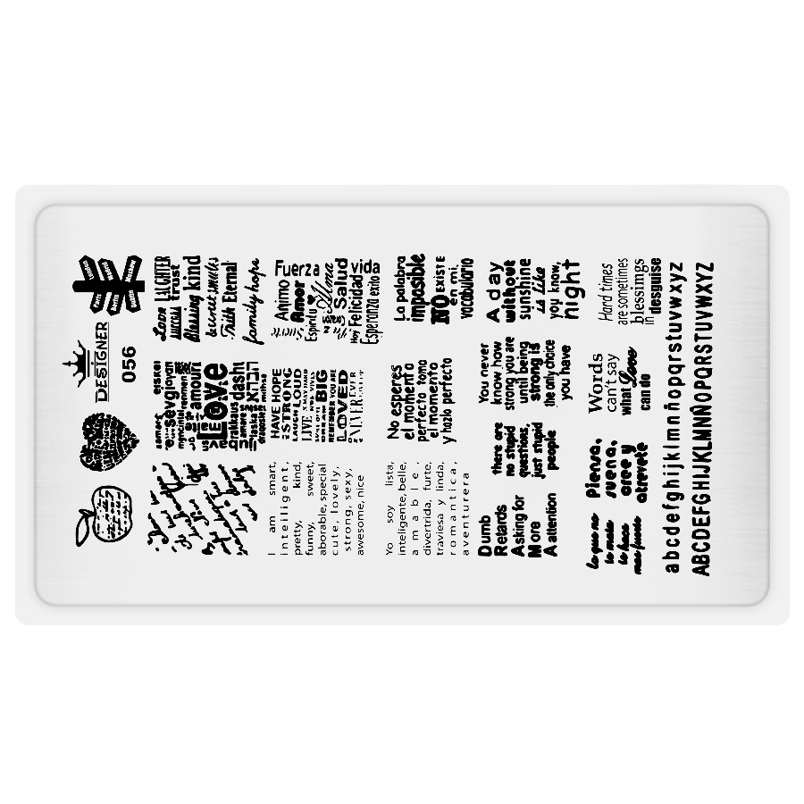 Пластина для стемпінгу Designer №56 (12*6 см)