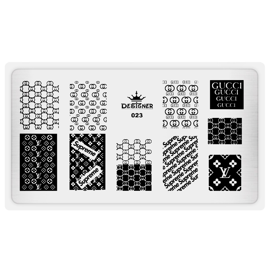 Пластина для стемпінгу Designer №23 (12*6 см)