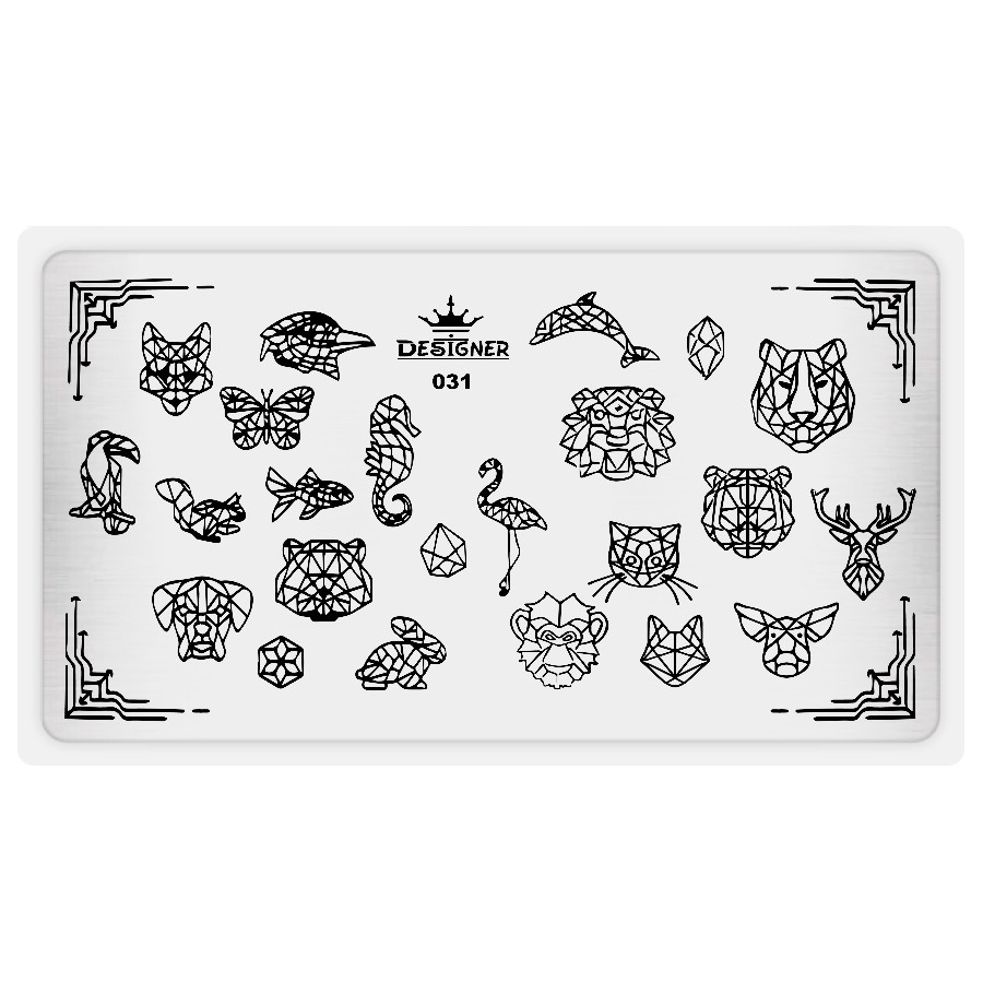 Пластина для стемпінгу Designer №31 (12*6 см), фото 1