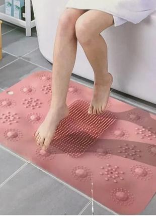 Силіконовий килимок для душу massage bath mat, фото 1