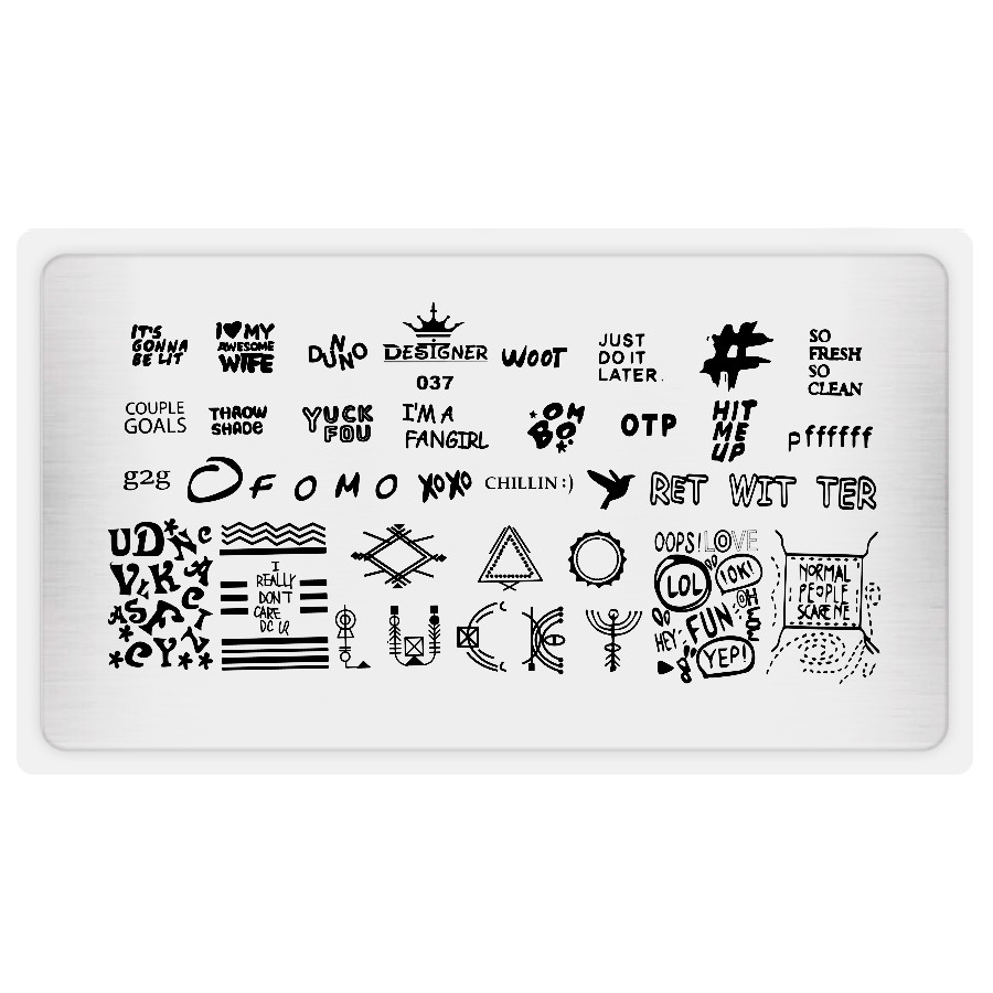 Пластина для стемпінгу Designer №37 (12*6 см)